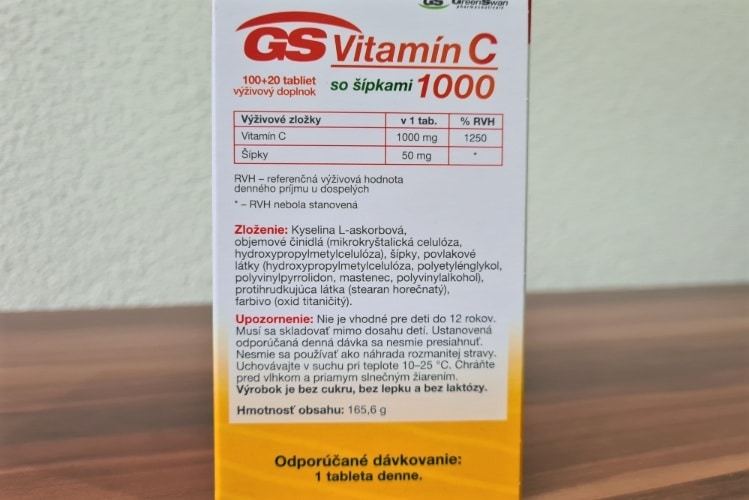 Vitamin c zloženie