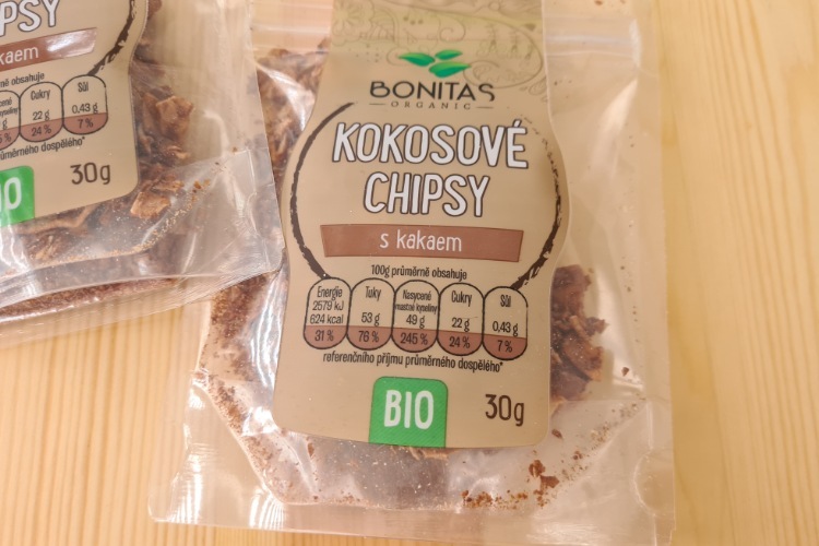 Bonita BIO kokosové chipsy s kakaem zkušenosti