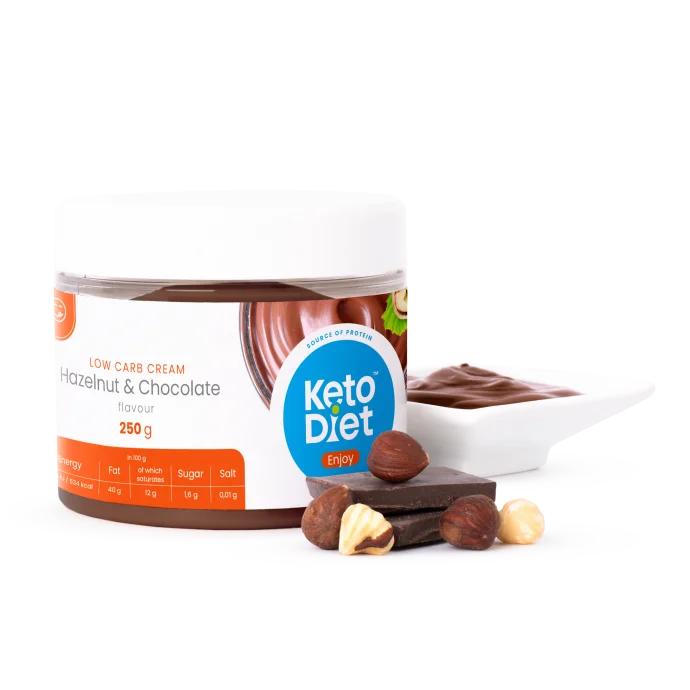 Proteinový krém s lískovými oříšky – příchuť čokoláda (250 g)